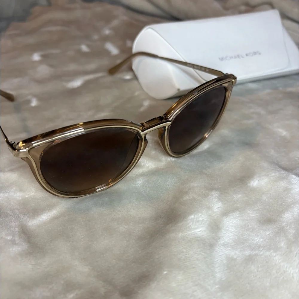 Michael Kors Brown and Gold Sunglasses - Picture 3 of 4